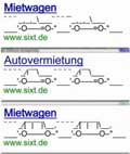 google-adwords-sixt-ascii Google AdWords - Sixt Anzeige