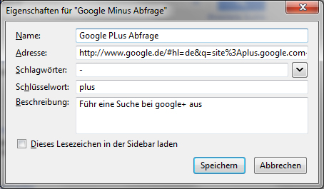 google-plus-shortcut-lesezeichen
