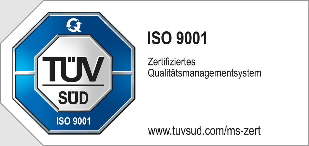 TÜV ISO 9001 zertifiziert