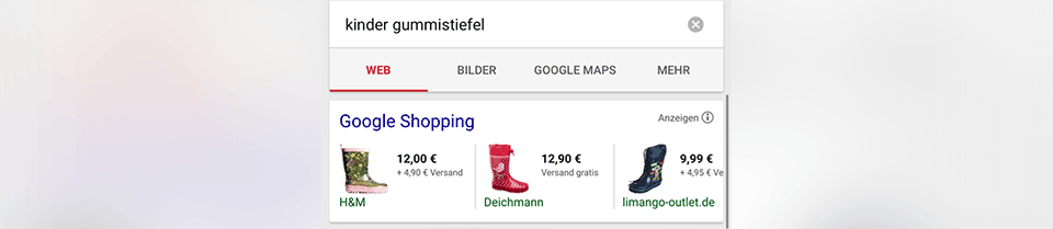 Shopping Kampagnen für Mobil optimieren