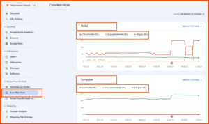 Core Web Vitals in der Search Console