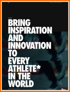 Mission Statement von Nike: Bring Inspiration and Innovation to every Athlete in the World 