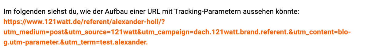 Aufbau einer URL mit UTM Kampagnenparametern in Google Analytics