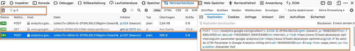 en=file_download Google Analytics 4Ereignis in der Entwicklerconsole analysieren