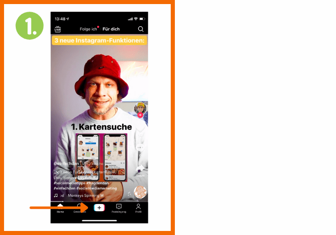 Schritt 1 Anleitung Dein erstes TikTok-Video