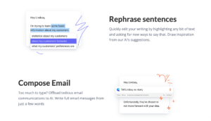 Screenshot aus dem KI-Tool Compose