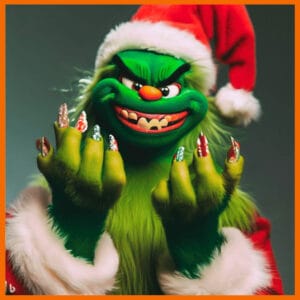 KI-Beispiel - Nageldesign Grinch - EPHNY