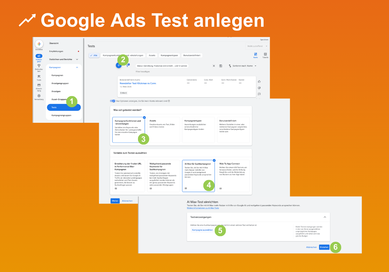 Test für Google AI Max einrichten