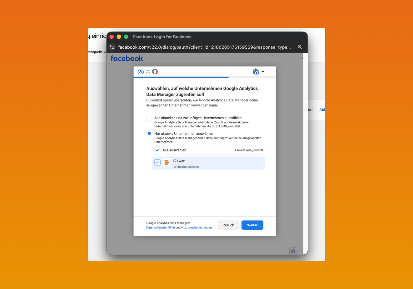Datenquelle anlegen: Schritt 3
